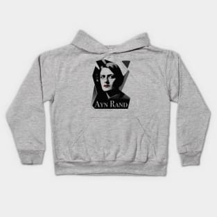 Ayn Rand (Light) Kids Hoodie